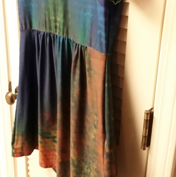Simply Aster Boho Rave Multicolored Midi Dress - Picture 4 of 8
